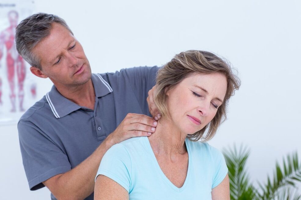 neck exercises and massage for osteochondrosis