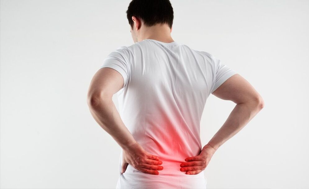 low back pain due to osteochondrosis